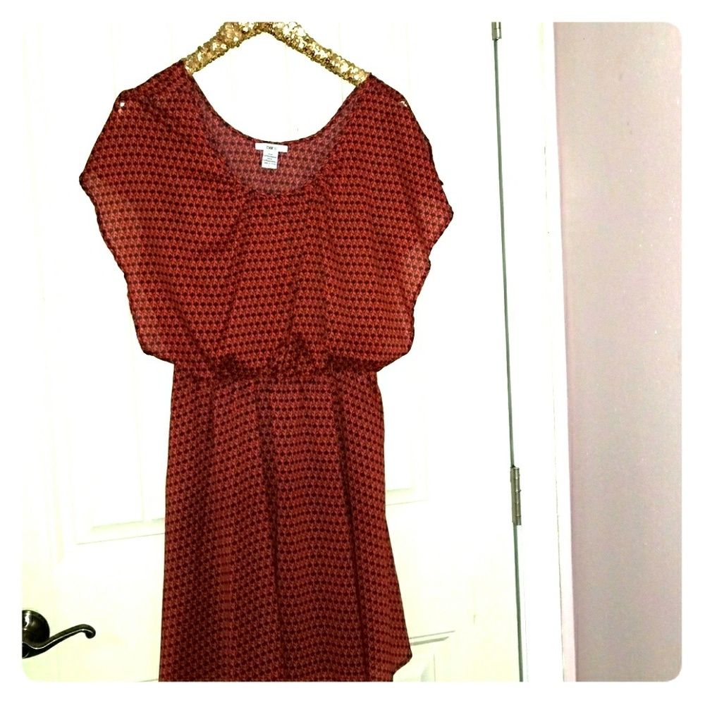 Bar III geometric pattern dress